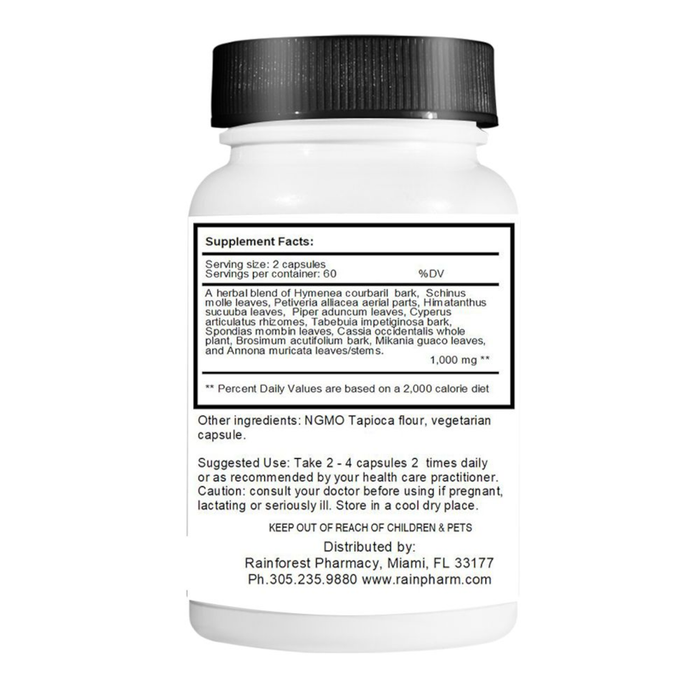 zSTACY Rainforest Pharmacy Amazon A-F 650 mg - 120 Vegetarian Capsules - Health As It Ought to Be