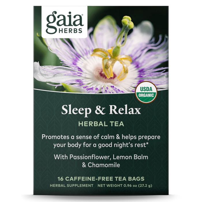 Gaia Herbs Sleep & Relax Herbal Tea - Health As It Ought to Be