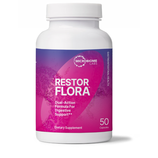 Microbiome Labs RestorFlora - 50 Capsules - Health As It Ought to Be