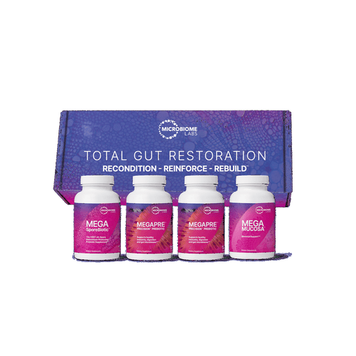 Microbiome Labs Total Gut Restoration Kit 1 (Capsules) - Health As It Ought to Be