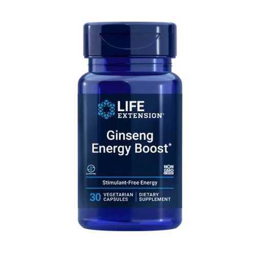 Life Extension Ginseng Energy Boost - 30 Vegetarian Capsules - Health As It Ought to Be