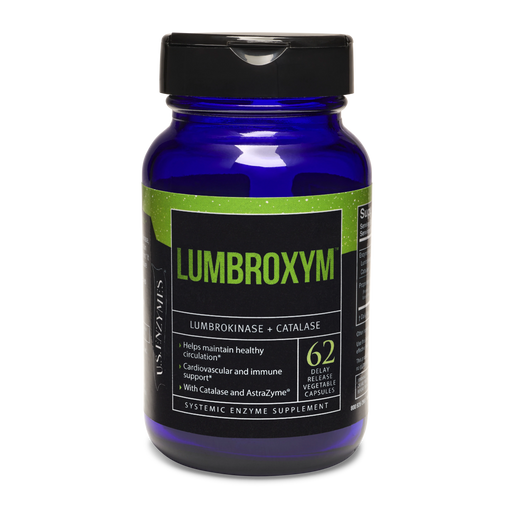 US Enzymes Lumbroxym - 62 Capsules - Health As It Ought to Be