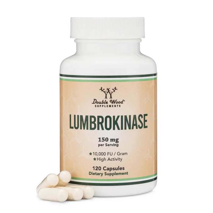 Double Wood Supplements Lumbrokinase - 120 Capsules