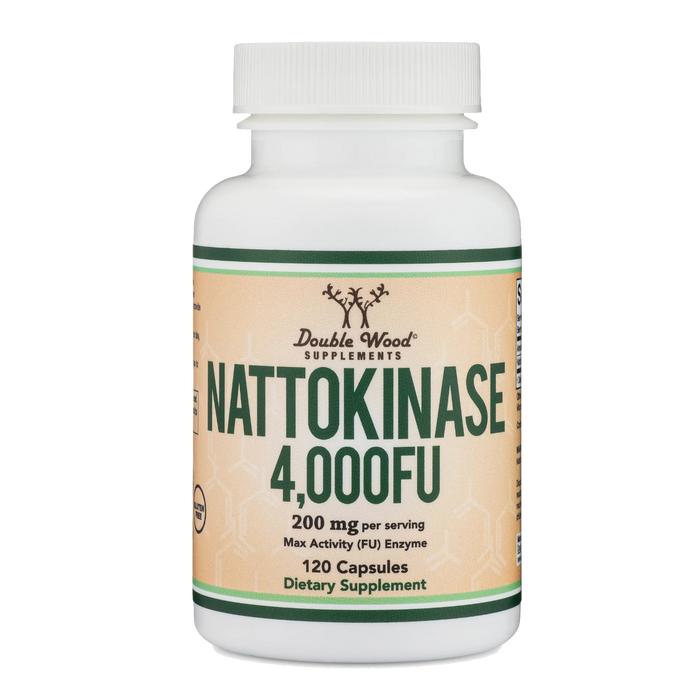 Double Wood Supplements Nattokinase 4000FU (200mg) - 120 Capsules - Health As It Ought to Be