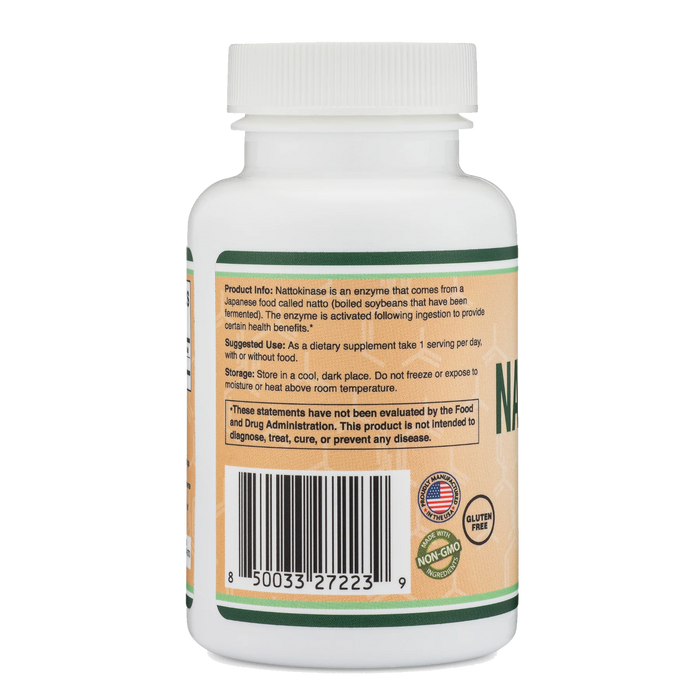Double Wood Supplements Nattokinase 4000FU (200mg) - 120 Capsules - Health As It Ought to Be