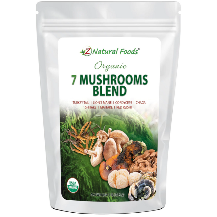 Z Natural Foods 7 Mushroom Blend - 1 lb. - Health As It Ought to Be