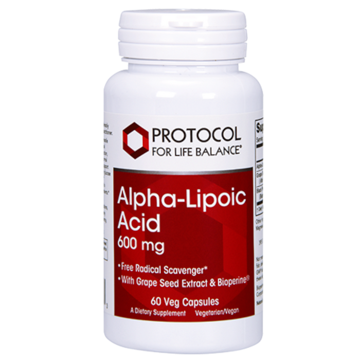 Protocol for Life Balance Alpha Lipoic Acid 600 mg - 60 Capsules