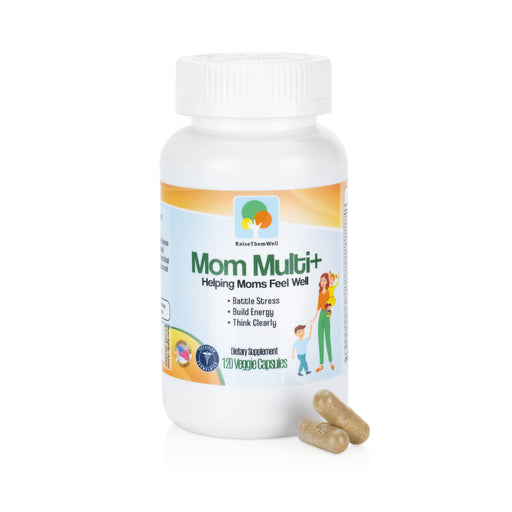 Raise Them Well Mom Multi+ Multivitamin for Women - 120 Capsules - Health As It Ought to Be