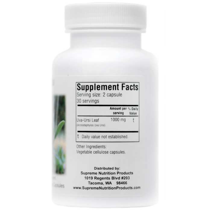 Supreme Nutrition Uva Ursi 375 mg - 60 Capsules