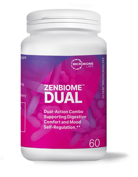 Microbiome Labs Zenbiome Dual - 60 Capsules - Health As It Ought to Be