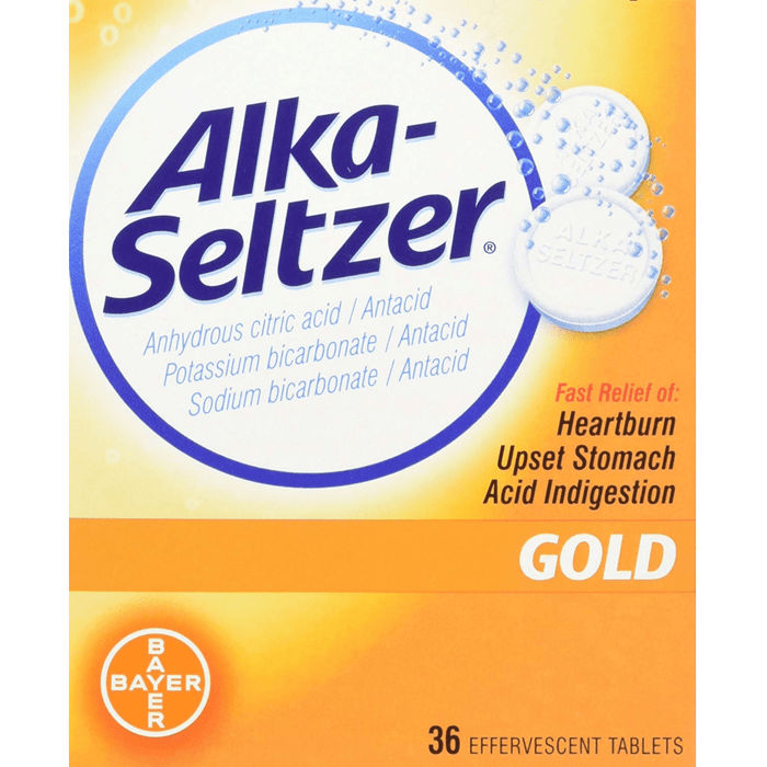 Alka-Seltzer® Gold - 36 Effervescent Tablets - Health As It Ought to Be