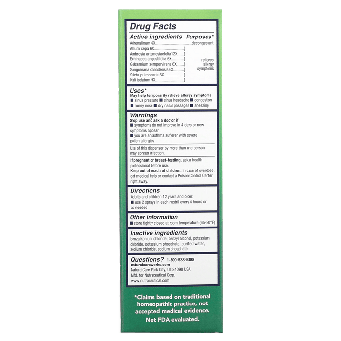 BioAllers Sinus & Allergy Nasal Spray - 0.8 oz. - Health As It Ought to Be