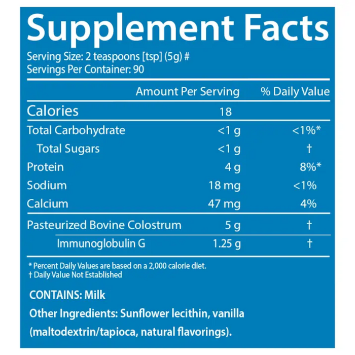 Sovereign Laboratories Colostrum-LD Powder Natural Vanilla Flavor - 16 oz.