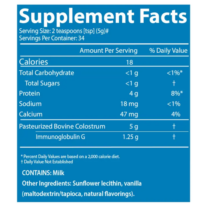 Sovereign Laboratories Colostrum-LD Powder Natural Vanilla Flavor - 6 oz.