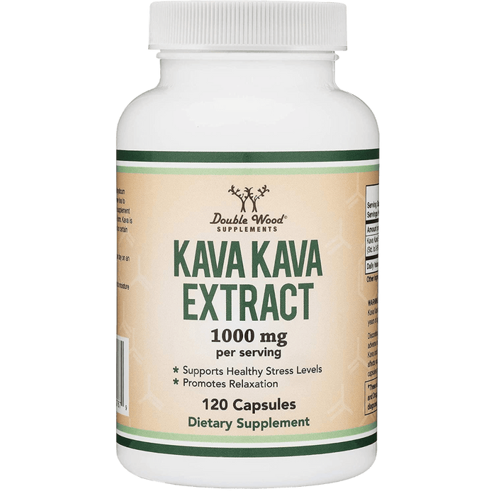 Double Wood Supplements Kava Kava Extract - 120 Capsules - Health As It Ought to Be