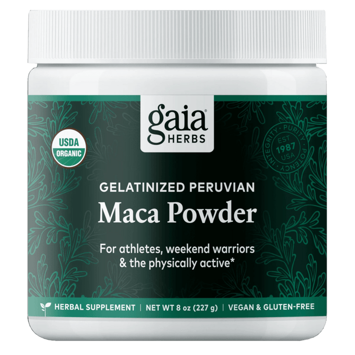 Gaia Herbs Gelatinized Vegan Organic Maca Powder - 8 oz. - Health As It Ought to Be