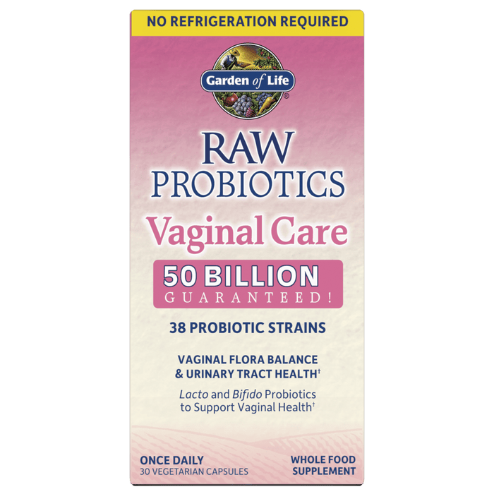 Garden of Life RAW Probiotics Vaginal Care, Shelf-Stable - 30 Capsules - Health As It Ought to Be