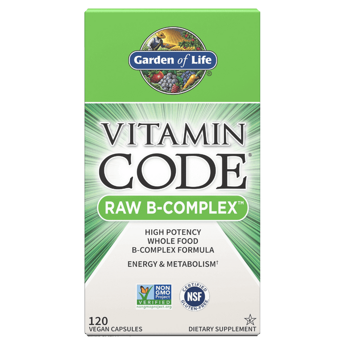 Garden of Life Vitamin Code Raw B-Complex - 120 Vegan Capsules - Health As It Ought to Be