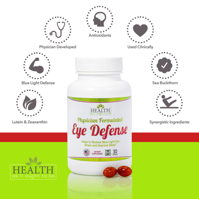 HAIOTB Eye Defense - 30 Softgels - Health As It Ought to Be