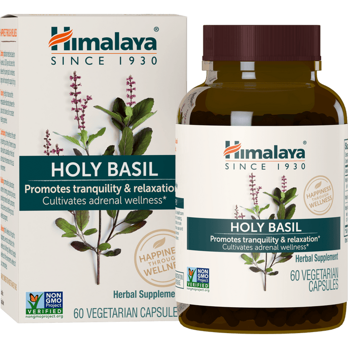 Himalaya Herbal Healthcare Holy Basil 720 mg - 60 Vegetarian Capsules - Health As It Ought to Be