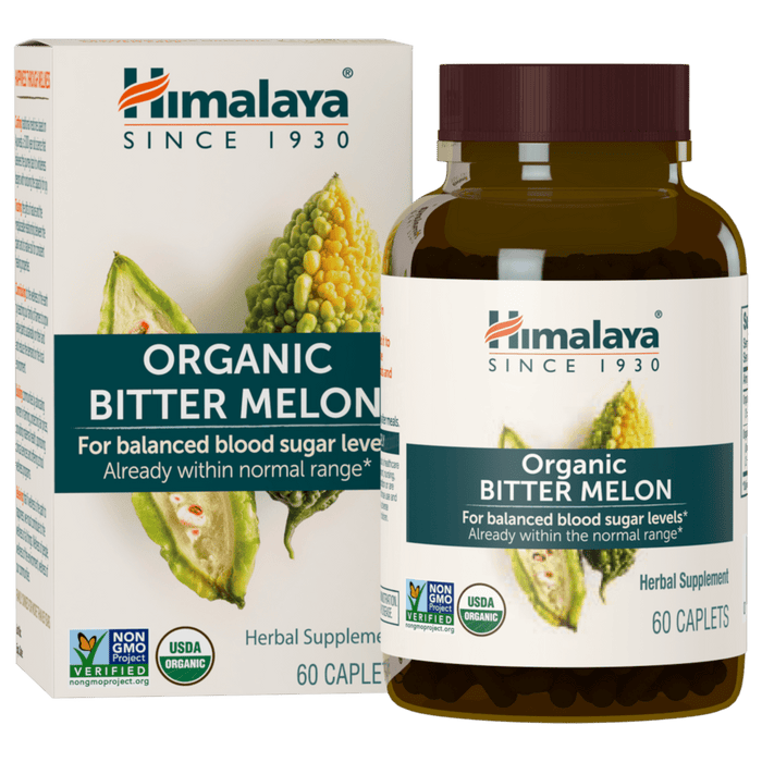 Himalaya Herbal Healthcare Organic Bitter Melon 660 mg - 60 Caplets - Health As It Ought to Be