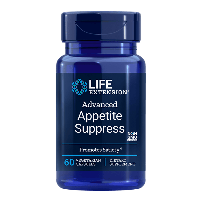 Life Extension Appetite Suppress (previously Natural Appetite Suppress) - 60 Vegetarian Capsules - Health As It Ought to Be