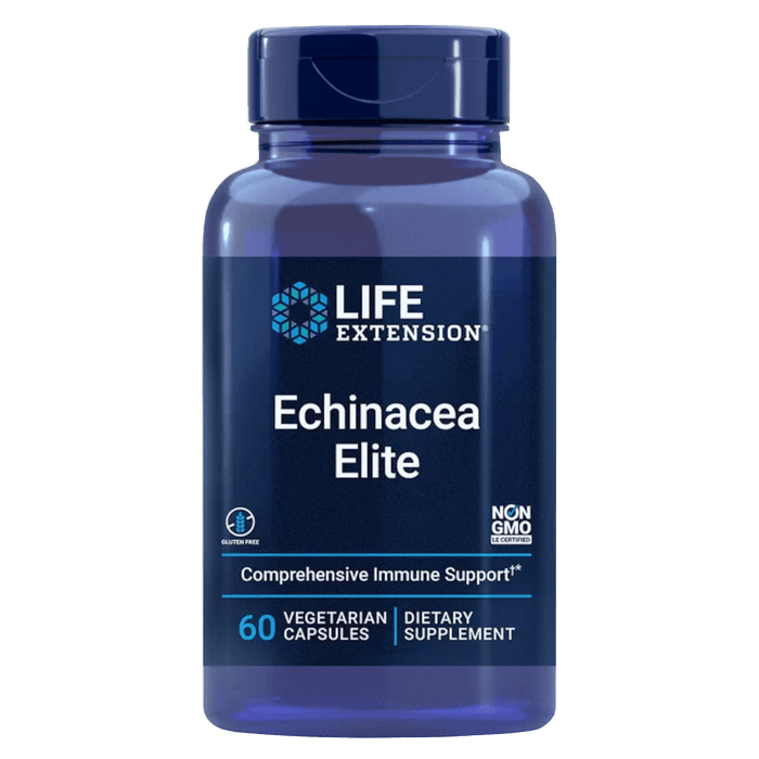 Life Extension Echinacea Elite - 60 Vegetarian Capsules - Health As It Ought to Be
