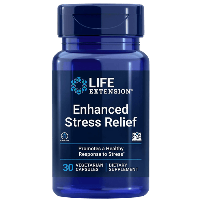 Life Extension Enhanced Stress Relief - 30 Vegetarian Capsules - Health As It Ought to Be