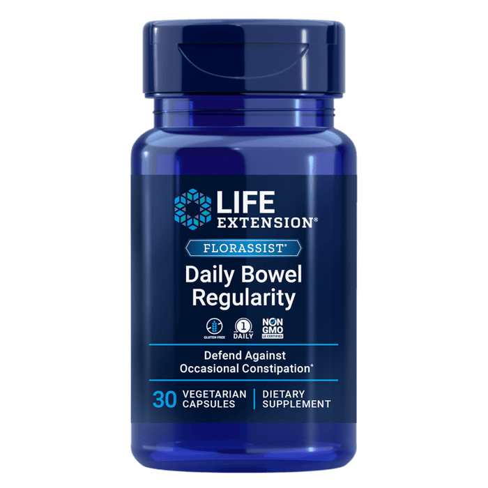 Life Extension FLORASSIST® Daily Bowel Regularity - 30 Vegetarian Capsules - Health As It Ought to Be