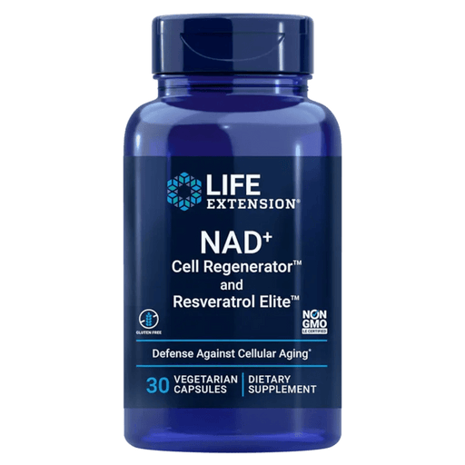 Life Extension NAD+ Cell Regenerator™ and Resveratrol Elite™ - 30 Vegetarian Capsules - Health As It Ought to Be