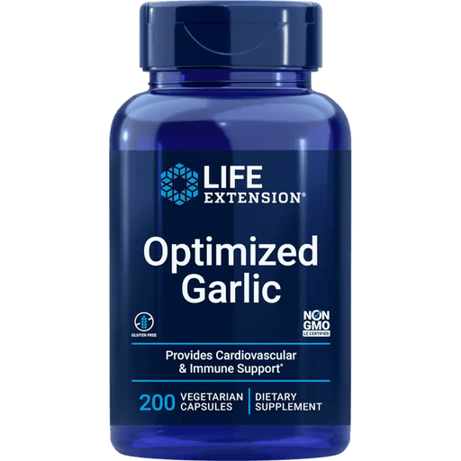 Life Extension Optimized Garlic - 200 Vegetarian Capsules - Health As It Ought to Be