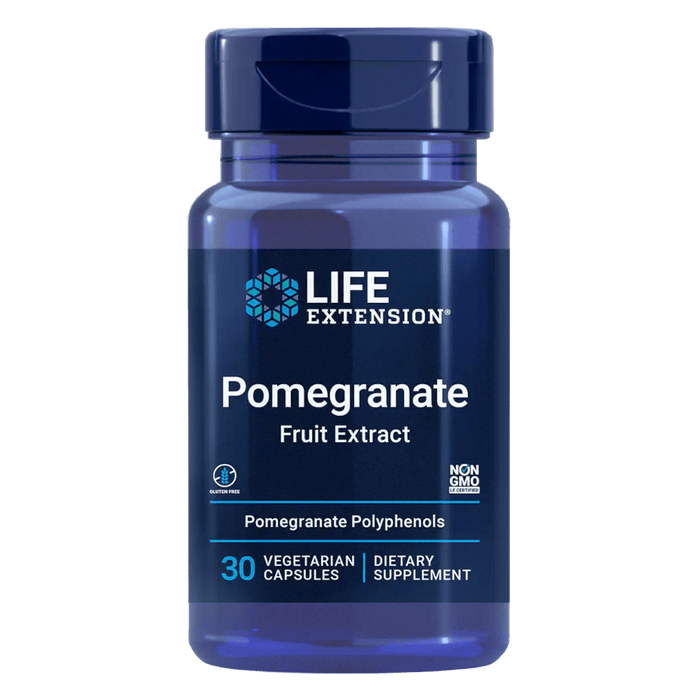 Life Extension Pomegranate Fruit Extract - 30 Vegetarian Capsules - Health As It Ought to Be