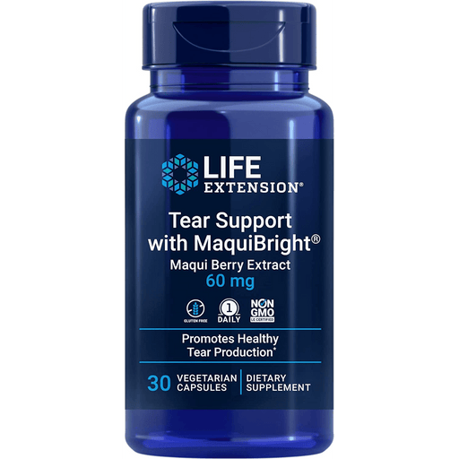 Life Extension Tear Support with MaquiBright®60mg - 30 Vegetarian Capsules - Health As It Ought to Be