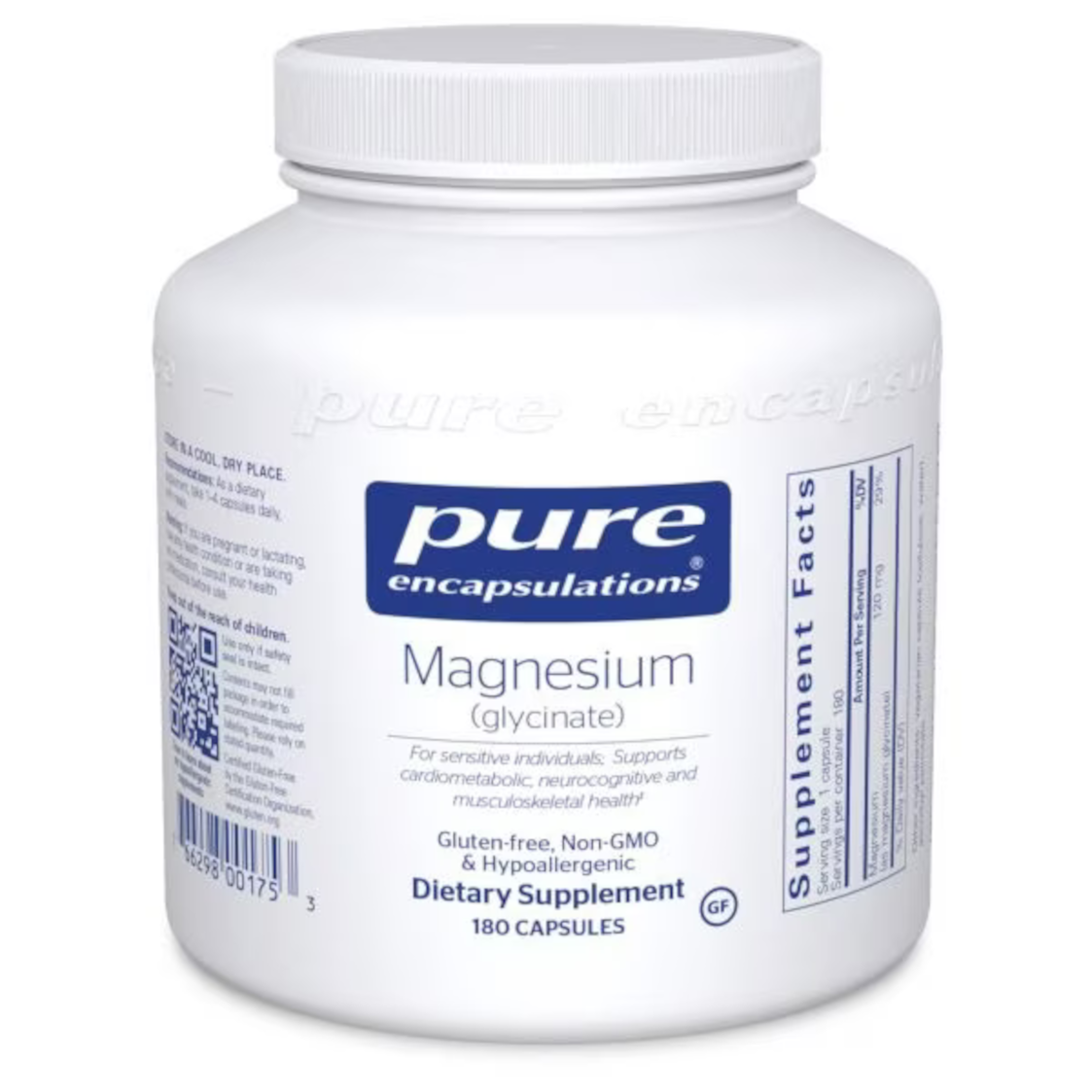 Pure Encapsulations Magnesium Glycinate - 180 Capsules | RIH