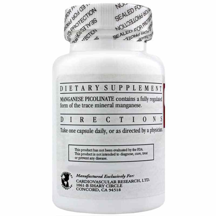 Cardiovascular Research Manganese Picolinate - 60 Capsules