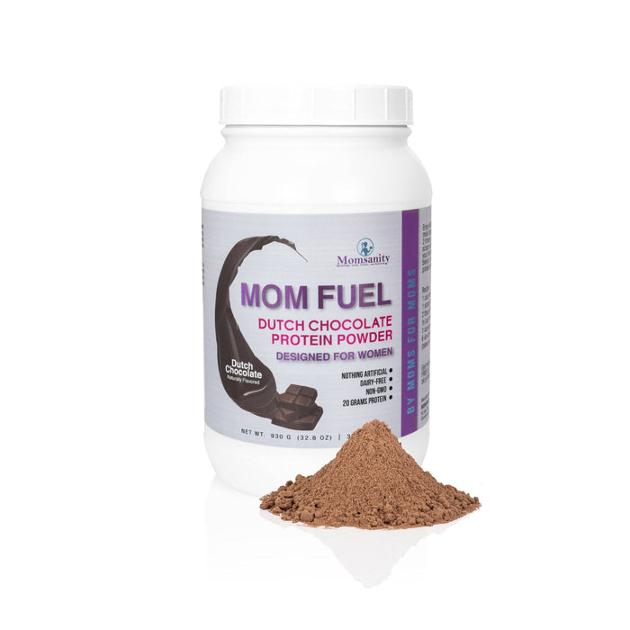 Momsanity Mom Fuel Protein Powder DUTCH CHOCOLATE - Health As It Ought to Be