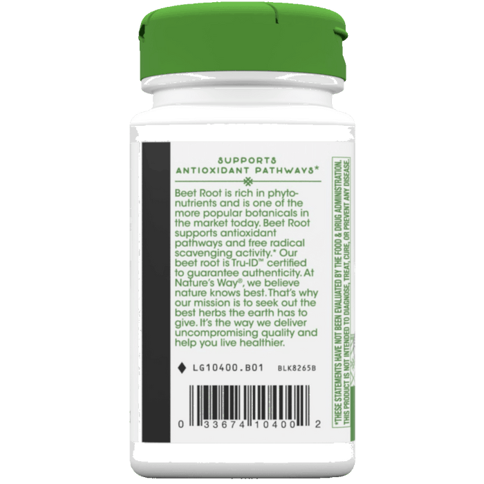 Nature's Way Beet Root - 100 vegan Capsules - Health As It Ought to Be