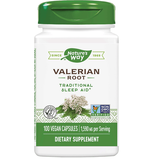 Nature's Way Valerian Root - 100 Vegan Capsules - Health As It Ought to Be