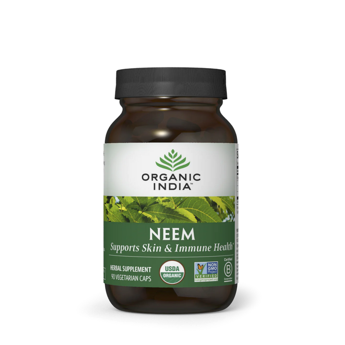 Organic India Neem - 90 Vegetarian Capsules - Health As It Ought to Be