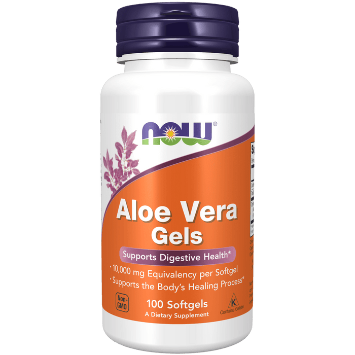 Now Foods Aloe Vera 10,000 mg - 100 Softgels - Health As It Ought to Be