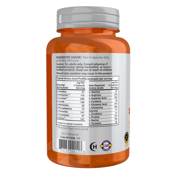 Now Foods Amino Complete - 120 Vehetable Capsules - Health As It Ought to Be