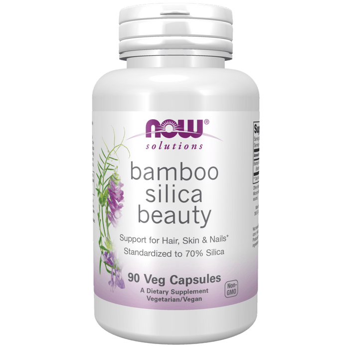 Now Foods Bamboo Silica Beauty - 90 Veg Capsules - Health As It Ought to Be