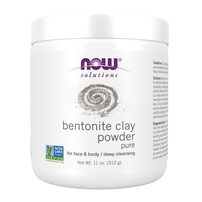 Now Foods Bentonite Clay Powder - 11 oz. - Health As It Ought to Be