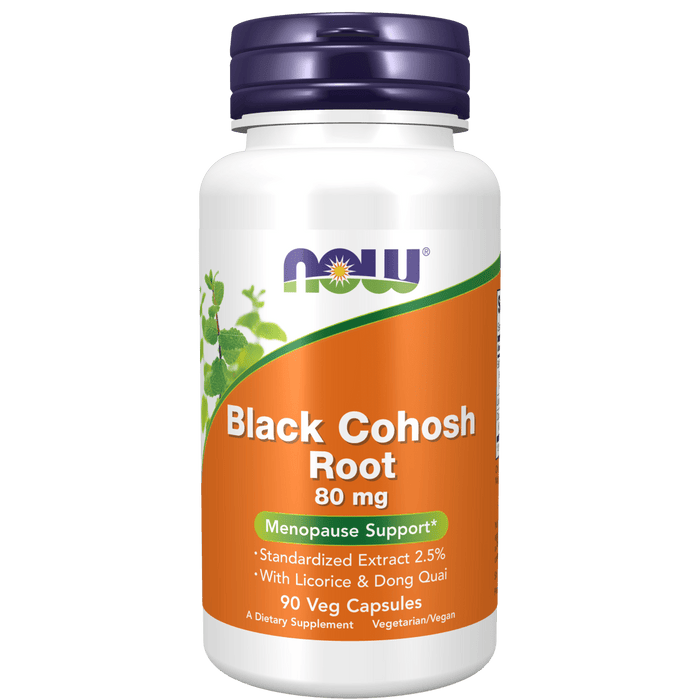 Now Foods Black Cohosh Root 80 mg - 90 Veg Capsules - Health As It Ought to Be