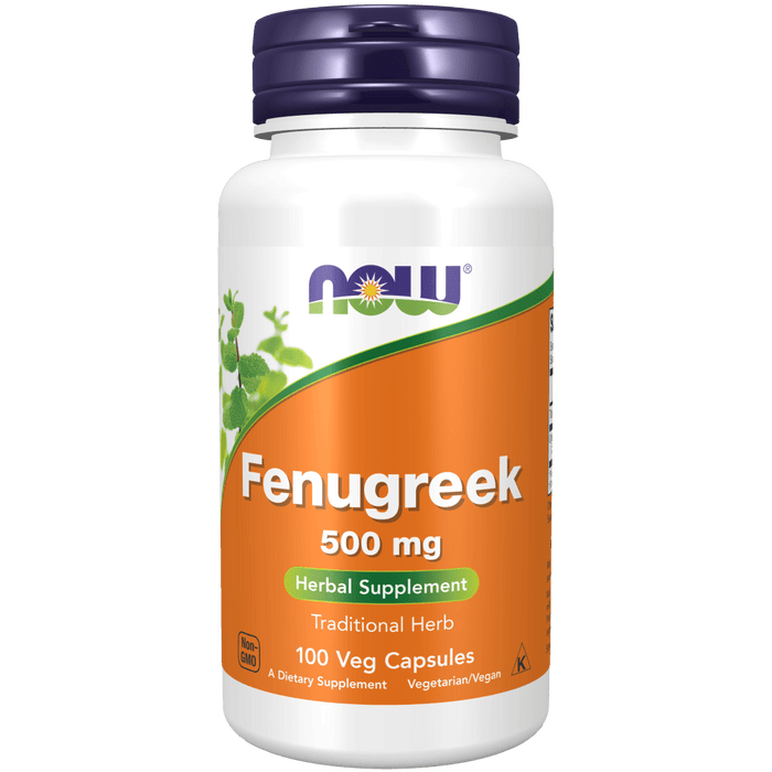 Now Foods Fenugreek 500 mg - 100 Veg Capsules - Health As It Ought to Be