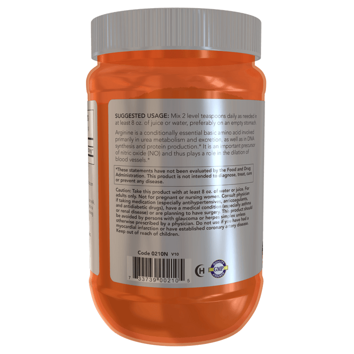 Now Foods L-Arginine Powder - 1 lb. - Health As It Ought to Be