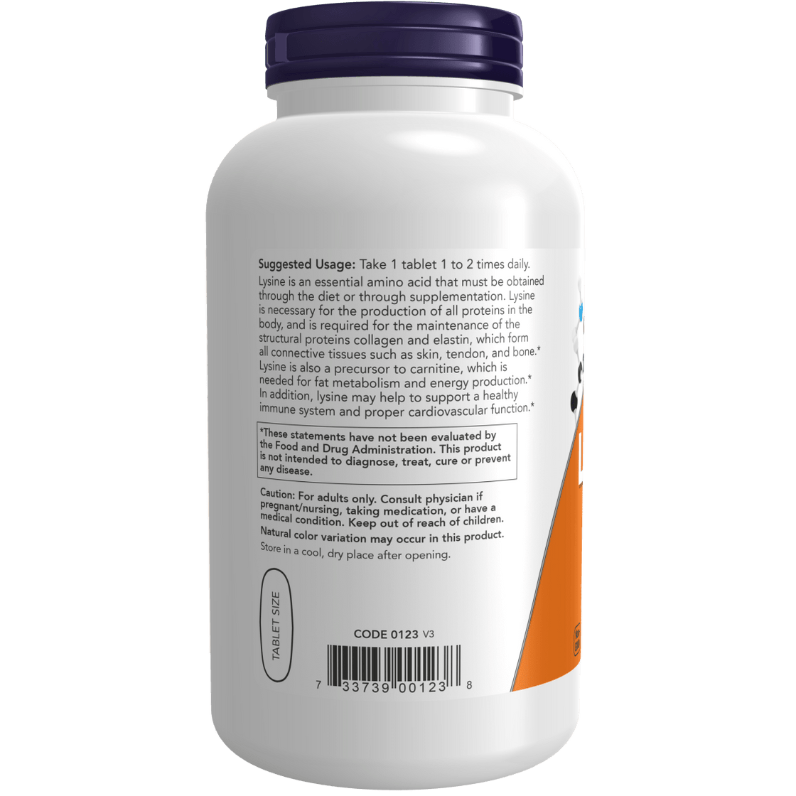 Now Foods L-Lysine, Double Strength 1000 mg - 250 Tablets | RIH/HAIOTB ...