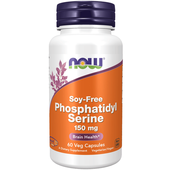 Now Foods Phosphatidyl Serine, Soy-Free 150 mg 60 Veg Capsules - Health As It Ought to Be