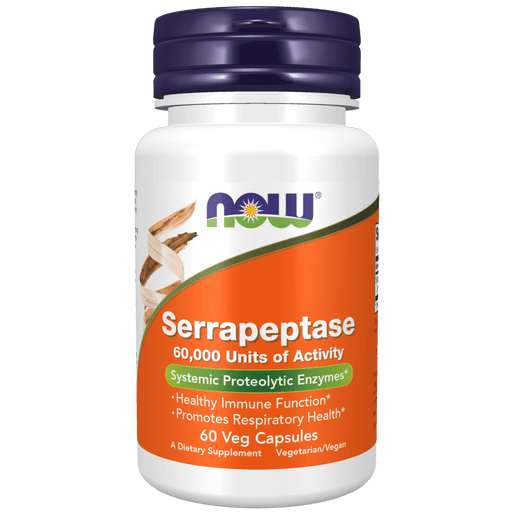 Now Foods Serrapeptase - 60 Veg Capsules - Health As It Ought to Be