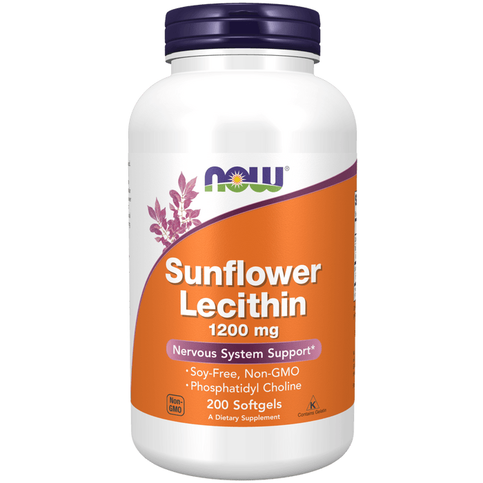 Now Foods Sunflower Lecithin 1200 mg - 200 Softgels - Health As It Ought to Be